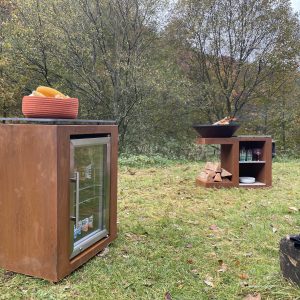 Desserte de jardin avec frigo