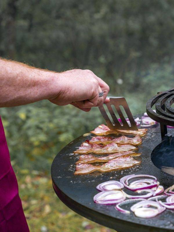 Hamburger à la plancha brasero