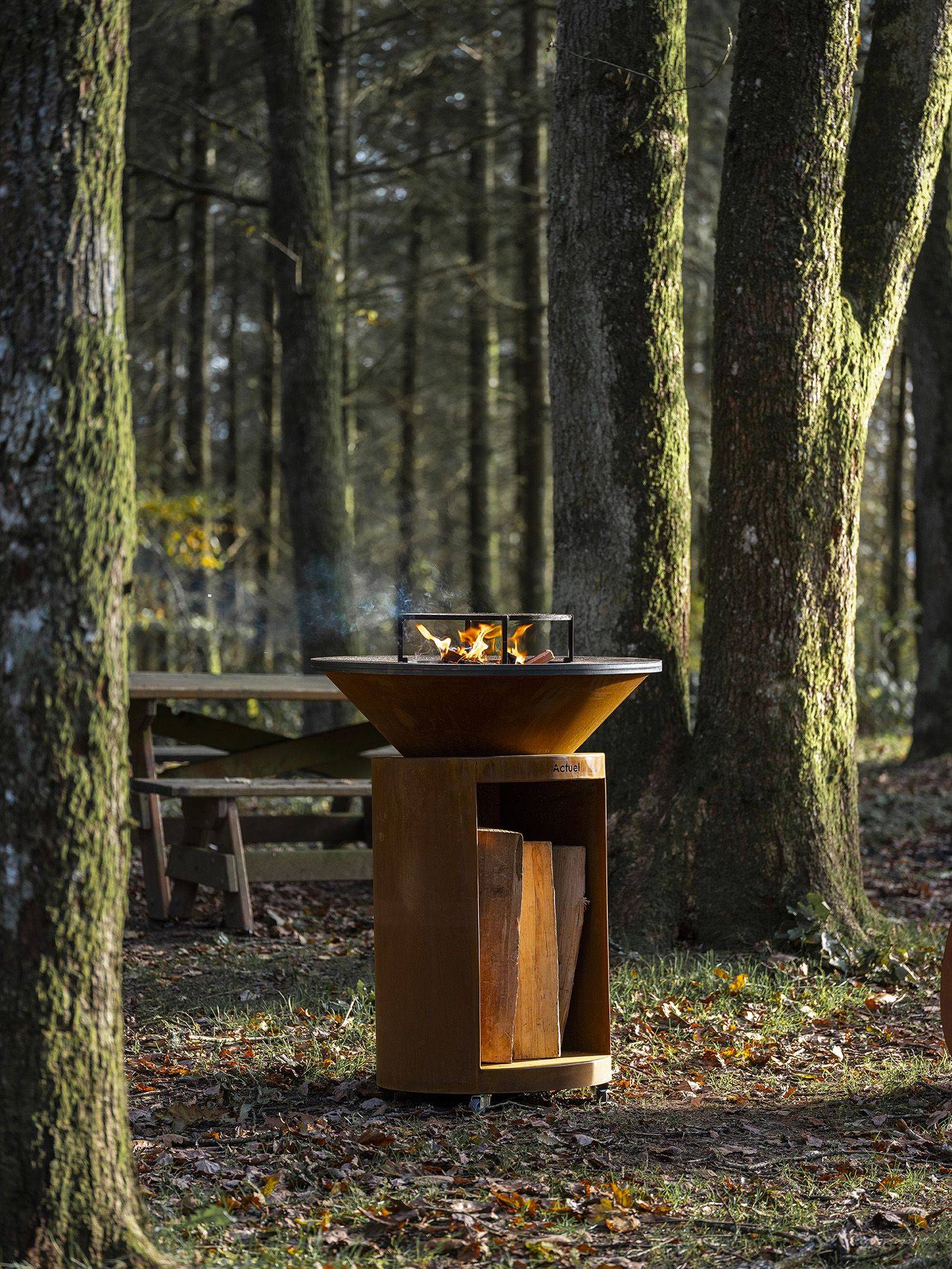 Plancha à bois pour l'extérieur